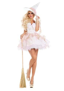 Sexy White Magic Witch Women's Costume