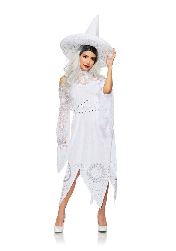 White Mystic Witch Costume for Women