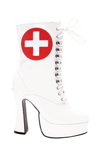 White Nurse Boots for Women