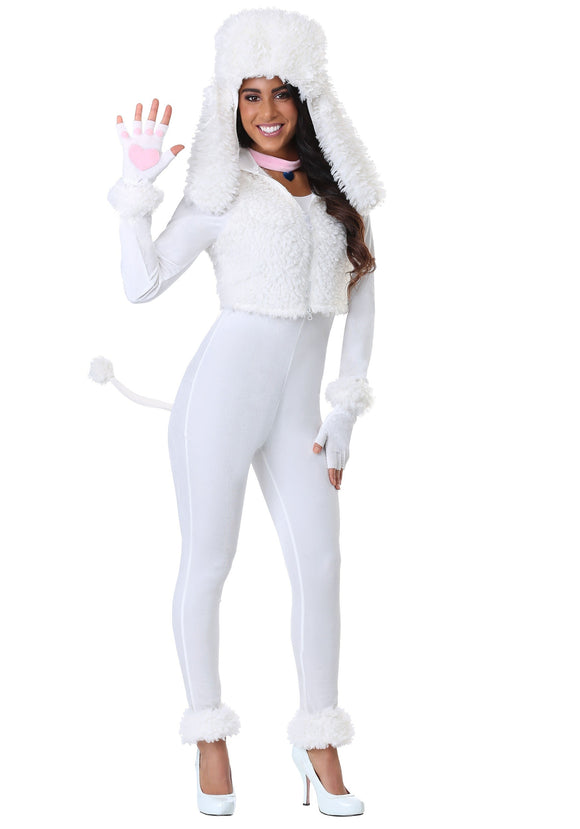 White Poodle Costume for Women