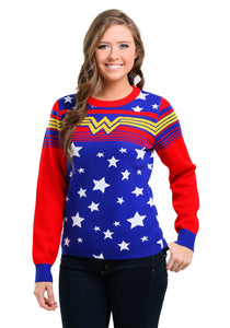 Wonder Woman Tunic Ugly Christmas Sweater for Women