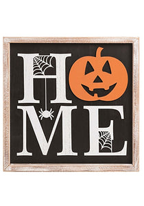 Wooden Pumpkin Home Wall Sign