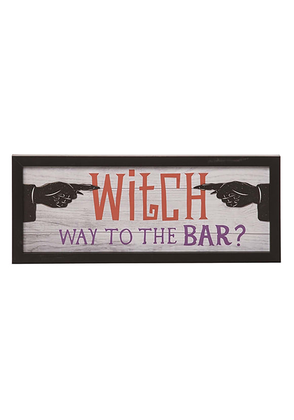 Witch Bar Wooden Sign
