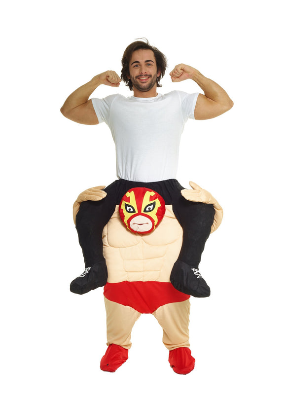 Wrestler Piggyback Costume for Men