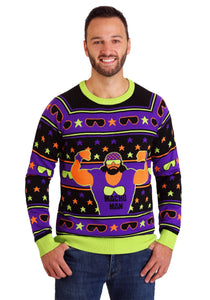 Adult WWE Macho Man Ugly Christmas Sweater