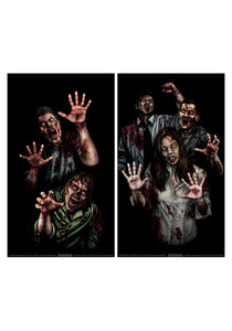 Zombie Asylum Window Cling