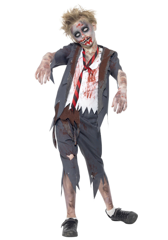School Zombie Boy Costume
